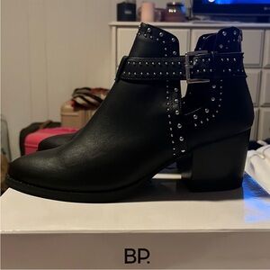 NEW BP Black Studded Ankle Booties